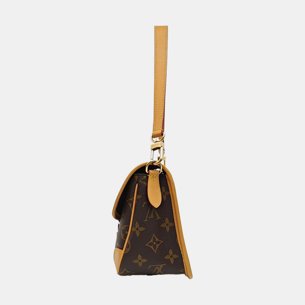 DIANE Monogram Coated Canvas Brown