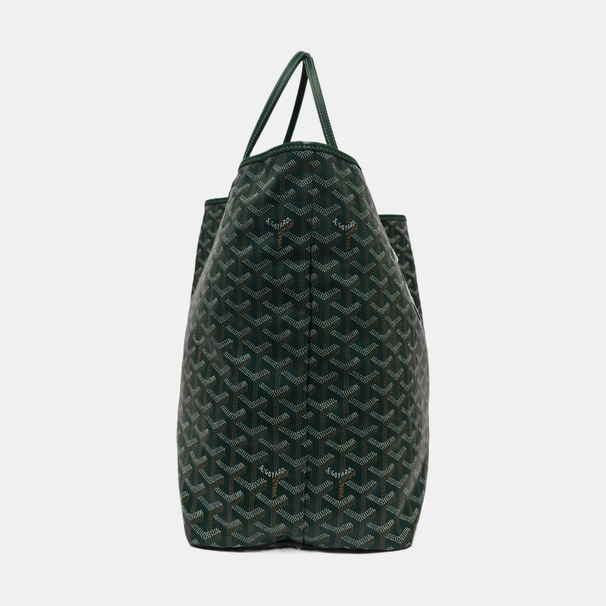 Authenticated pre-owned  Saint Louis GM Coated Canvas Green - Tote Bag at Looply