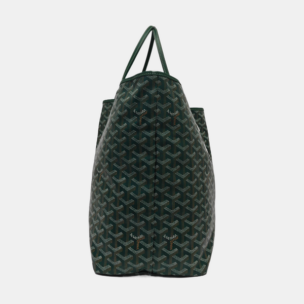 Authenticated pre-owned  Saint Louis GM Coated Canvas Green - Tote Bag at Looply