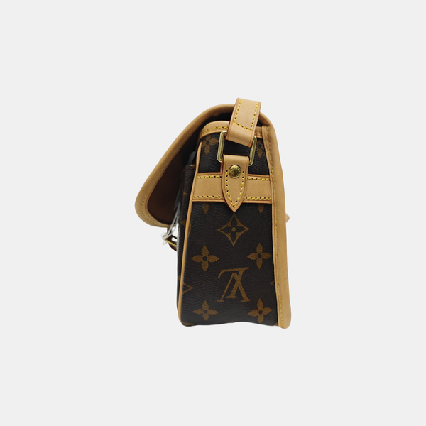 SOLOGNE PM Monogram Coated Canvas Brown
