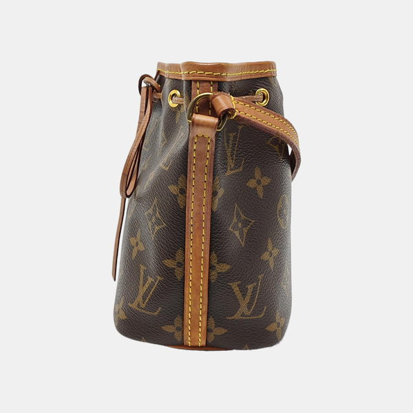NÉONOÉ Nano Monogram Coated Canvas Brown