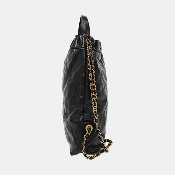 CHANEL 22 Small Quilted Calfskin Black