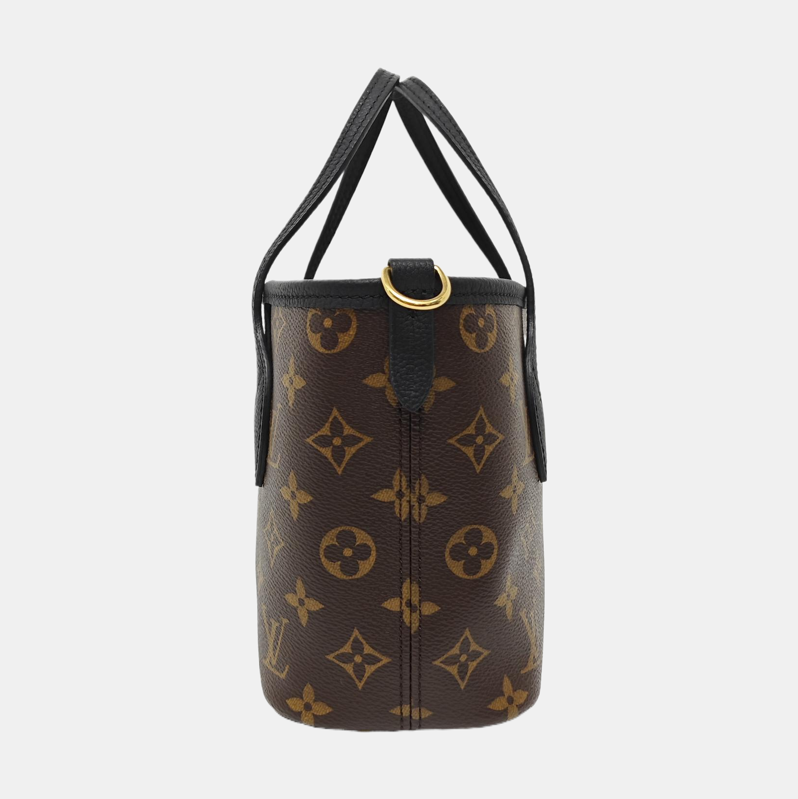 NEVERFULL INSIDE OUT BB Monogram Coated Canvas Black