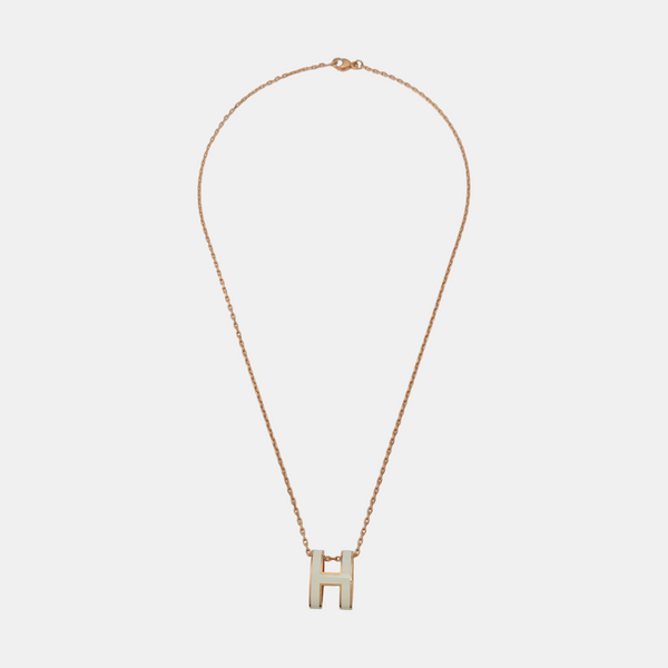 Pop H Metal Rose Gold Necklace