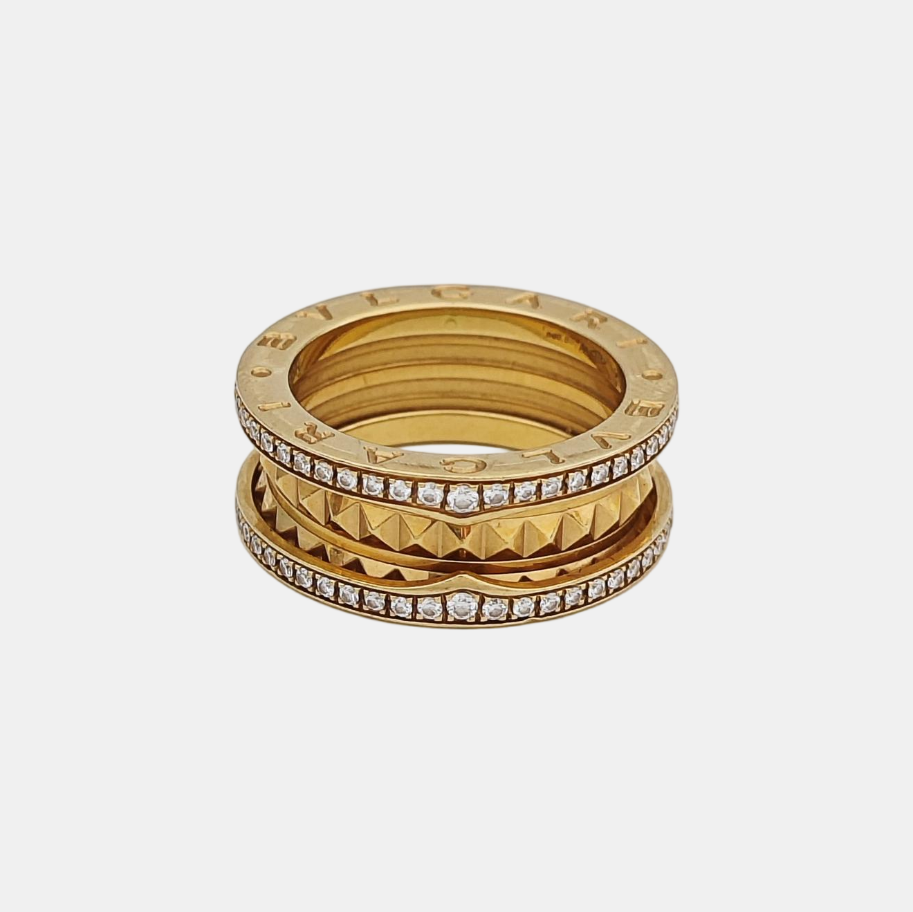 B.ZERO1 18k Gold Ring EU 52