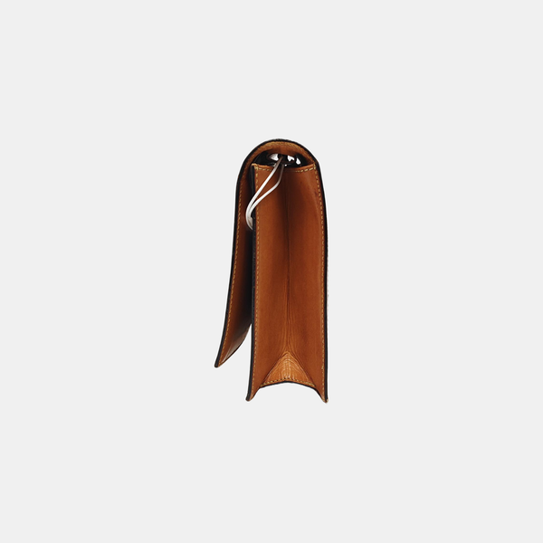 Coated Canvas Shoulder Bag Brown