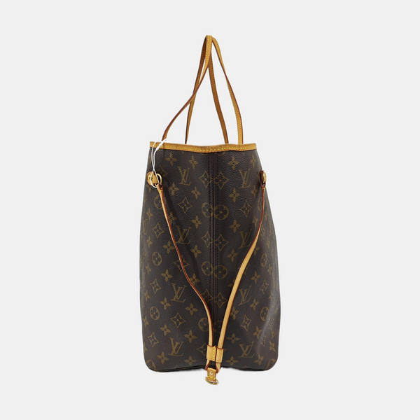 NEVERFULL GM Monogram Coated Canvas Brown