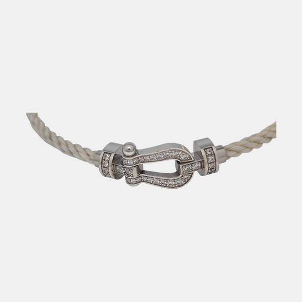 Force 10 Fabric White Bracelet