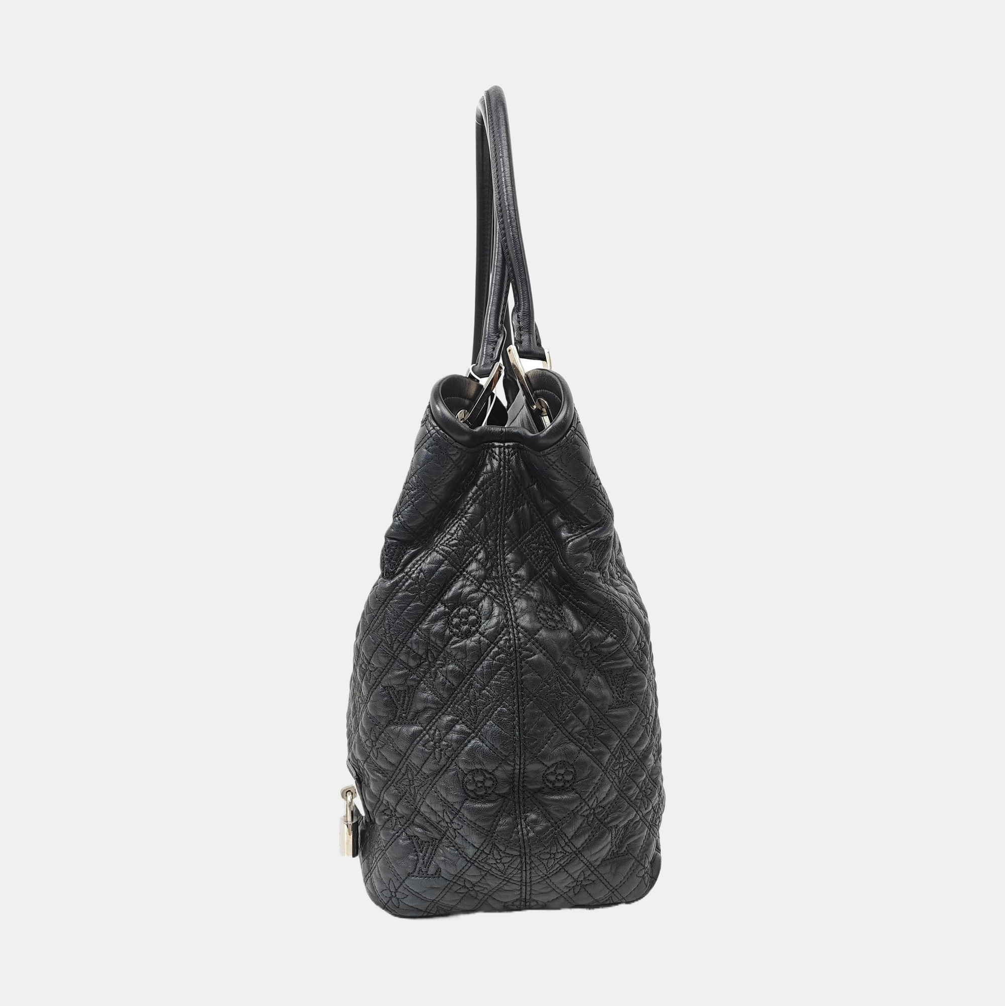 LILIA Monogram Calfskin Black