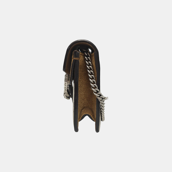 Dionysus Super Mini Monogram Coated Canvas Beige