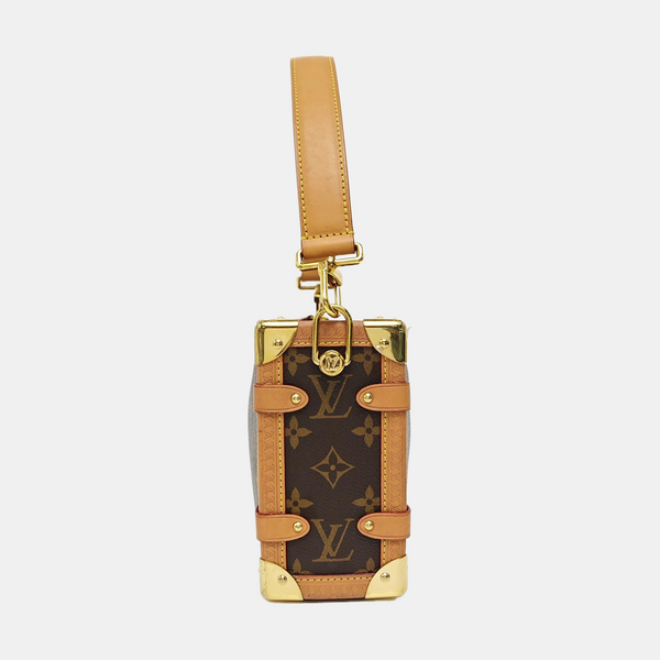 SIDE TRUNK MM Monogram Coated Canvas Brown