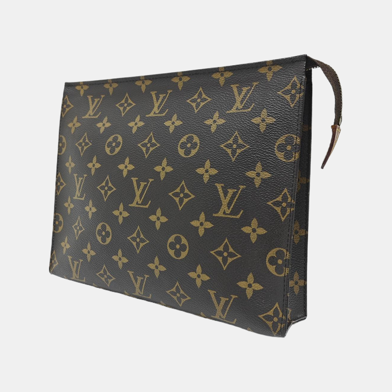 TOILET POCKET 26 Monogram Coated Canvas Brown