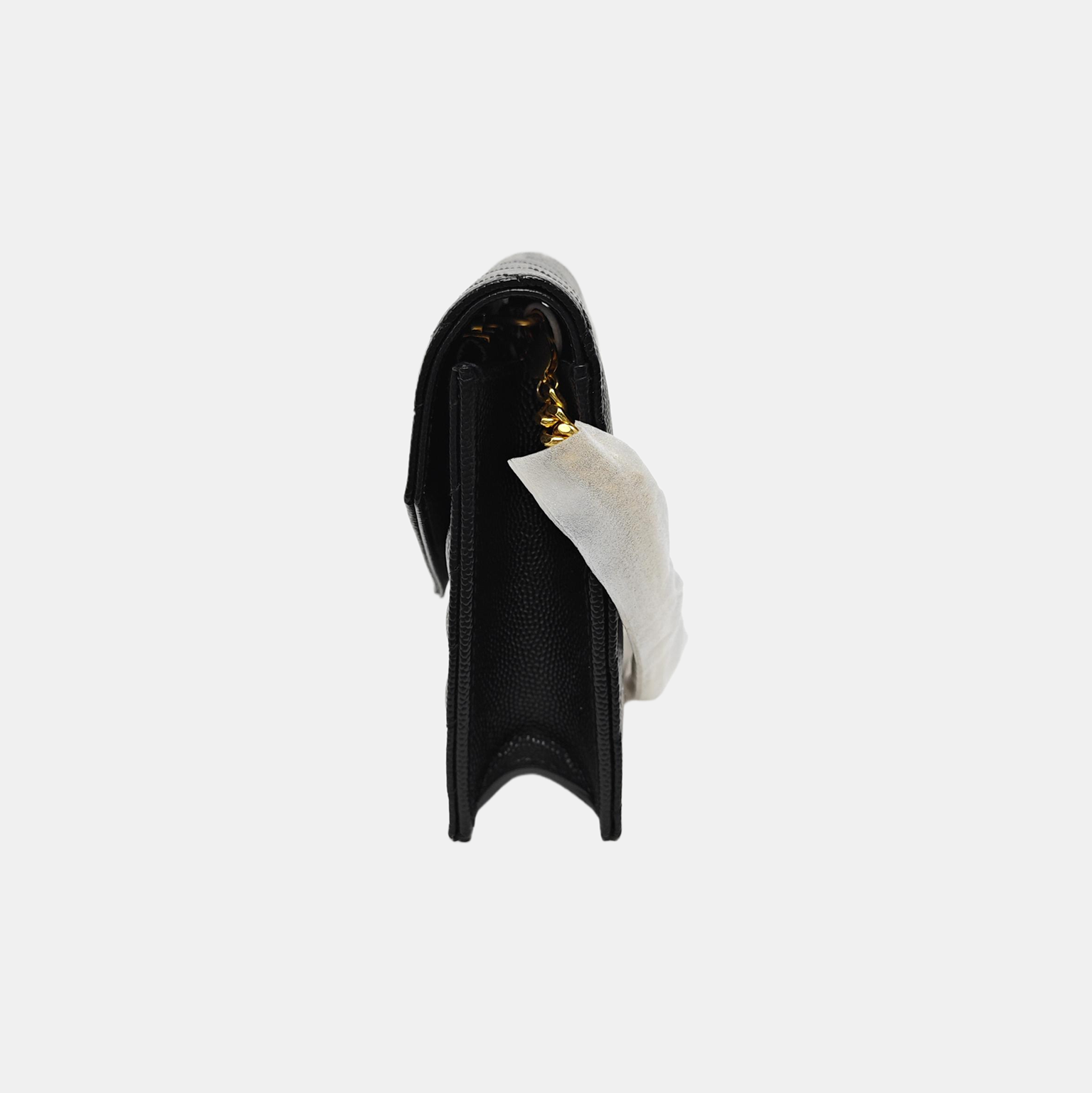 MONOGRAM WOC Chevron Calfskin Black