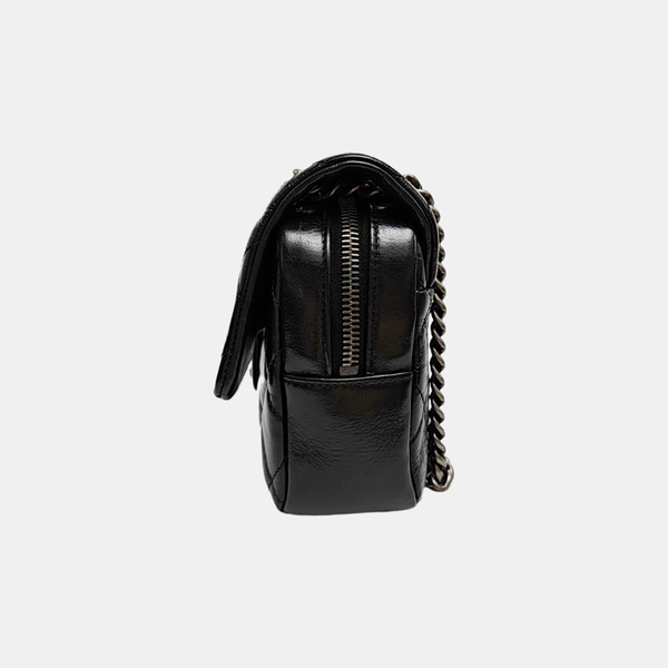 CC CROWN Quilted Calfskin Black
