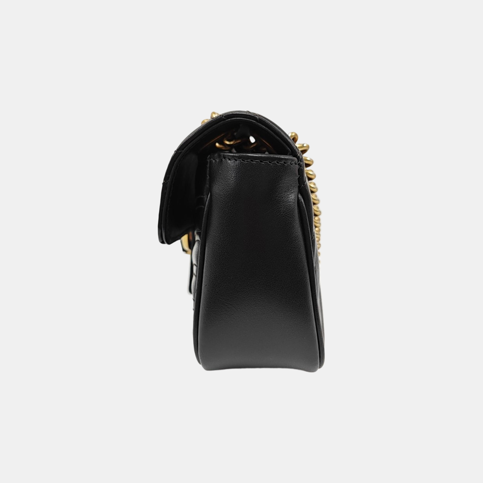 GG Marmont Small Quilted Calfskin Black