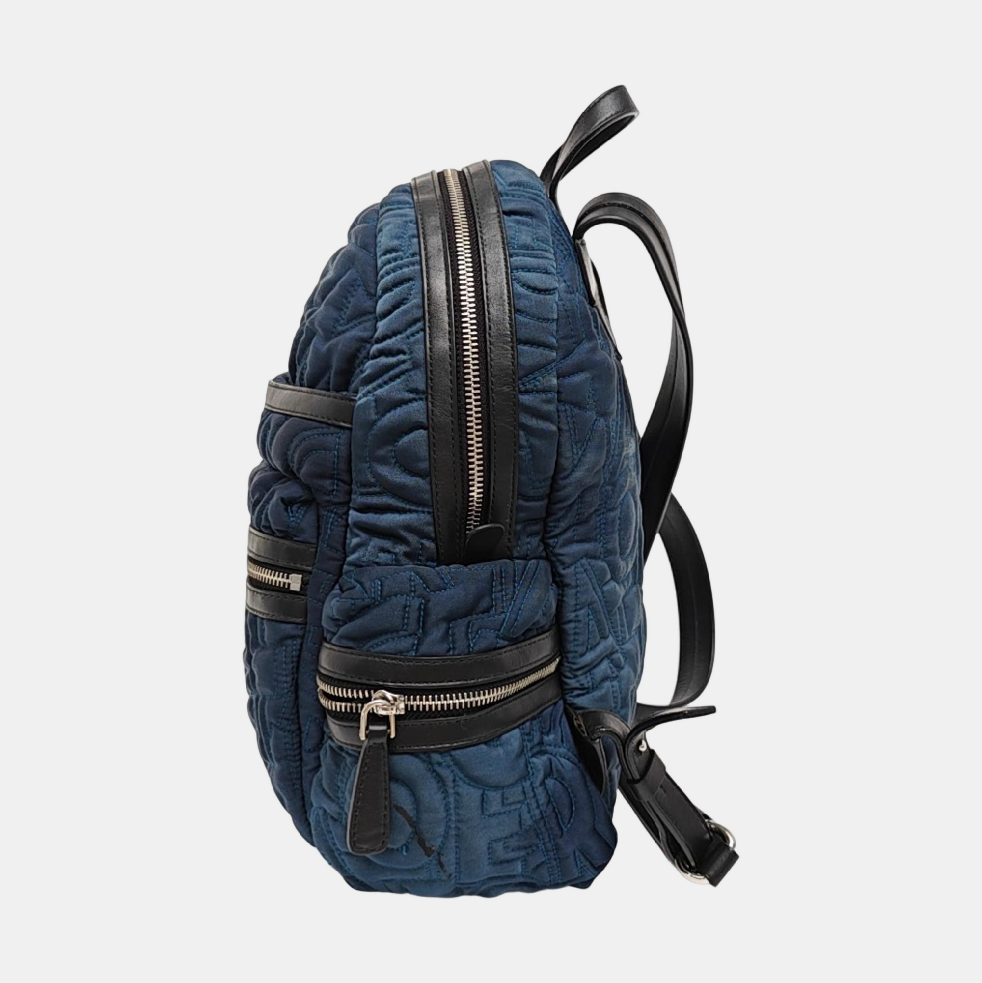 Fabric Backpack Blue