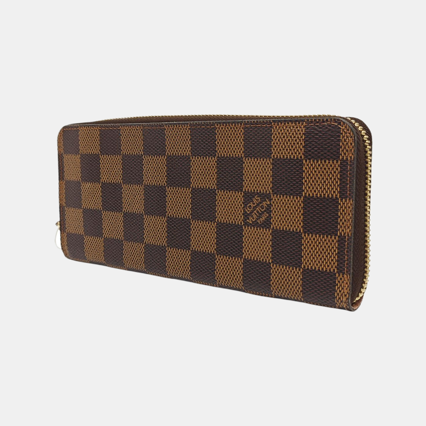 CLÉMENCE Damier Ebene Coated Canvas Brown Wallet