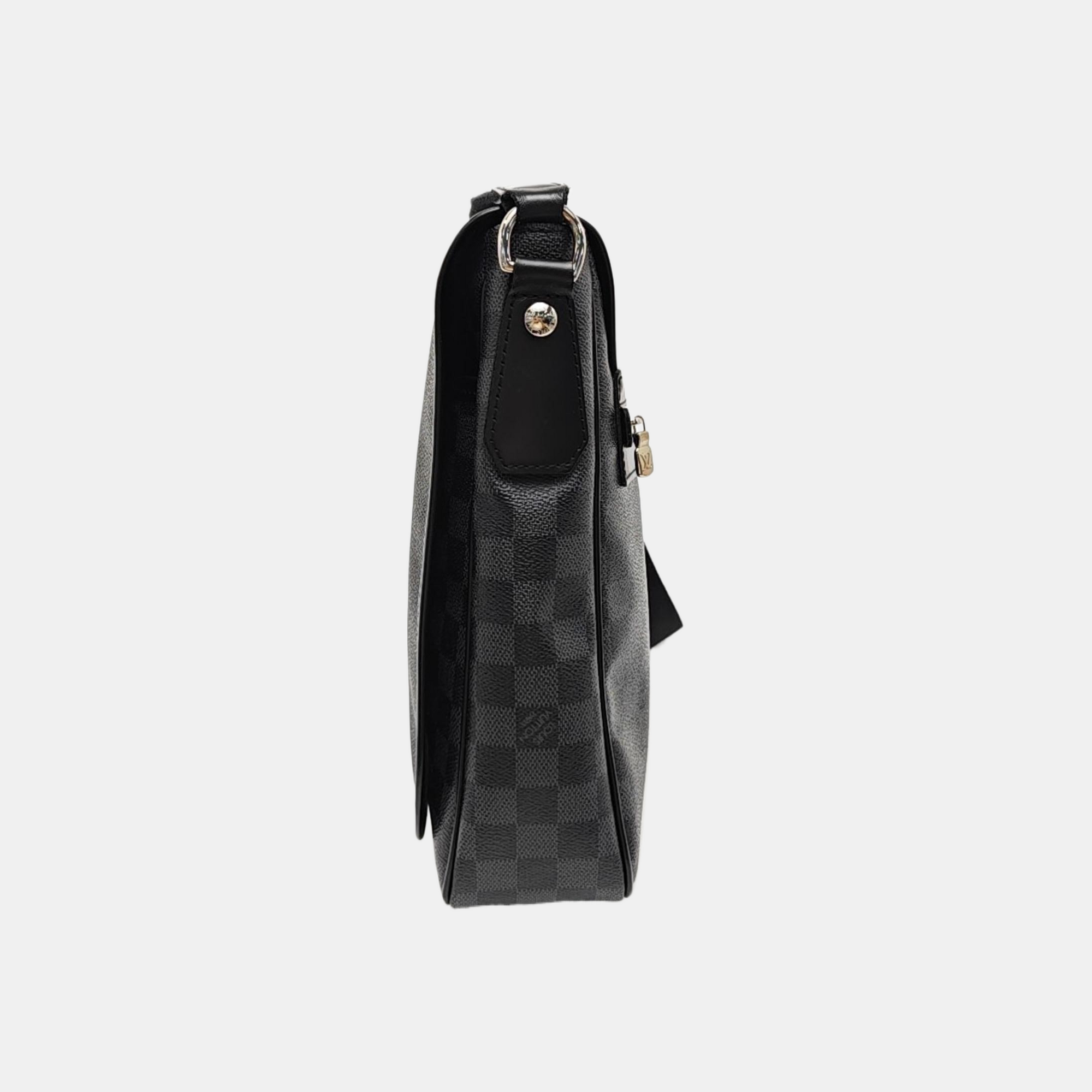 DANIEL Damier Graphite Coated Canvas Gray