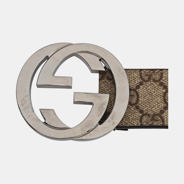 Leather Belt Beige