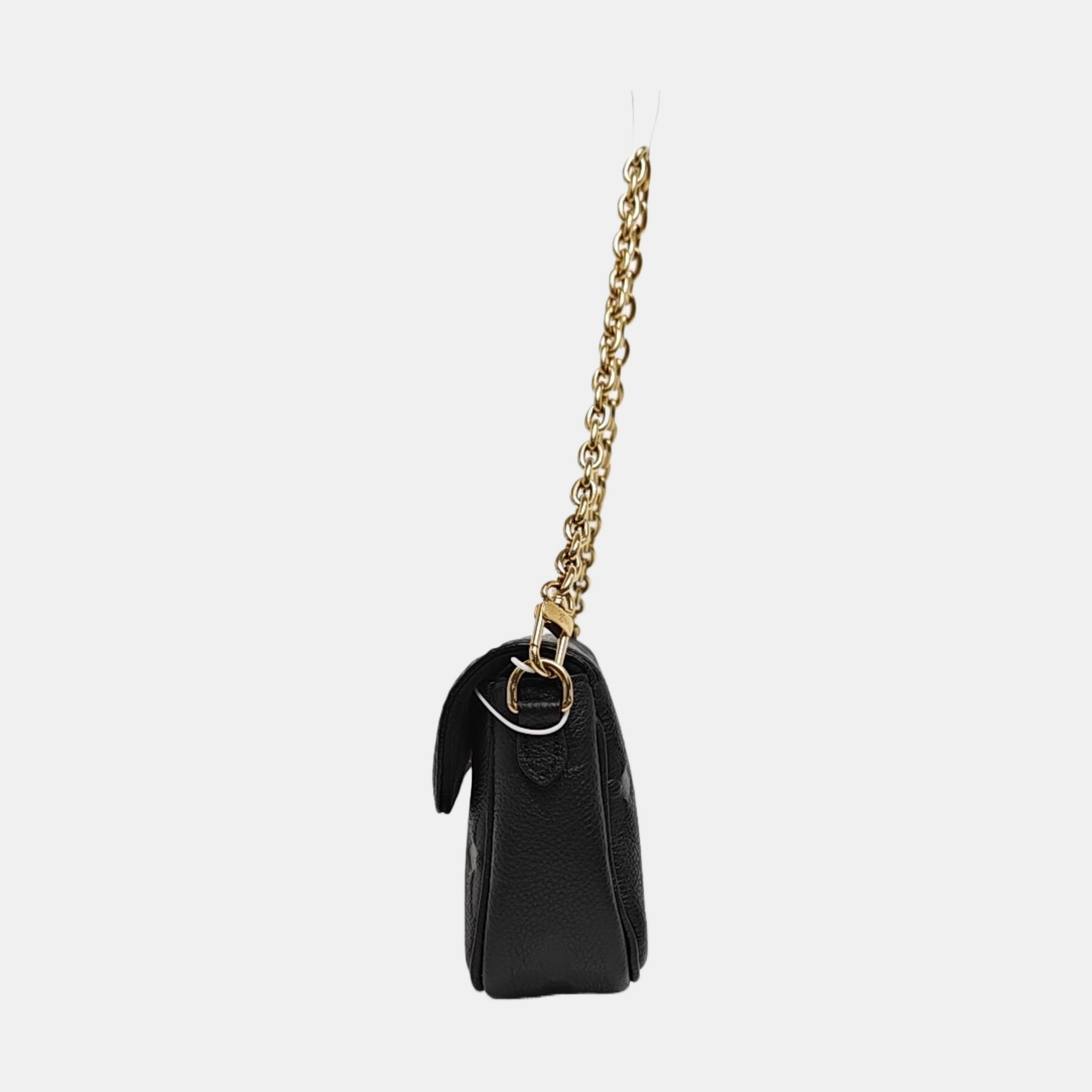 IVY Monogram Calfskin Black