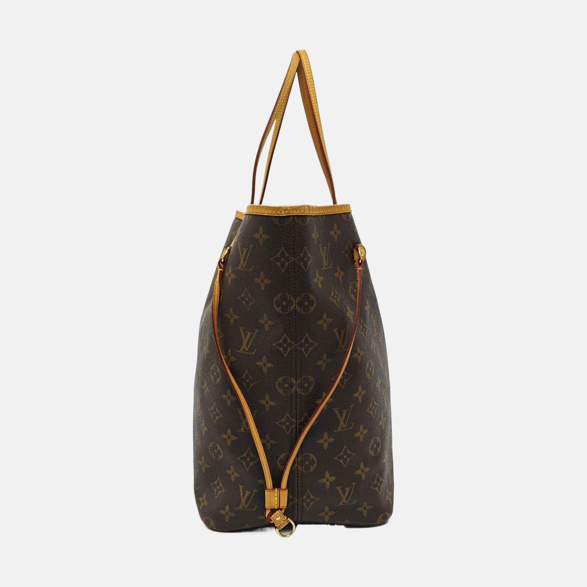 NEVERFULL GM Lona revestida Monogram Marrón