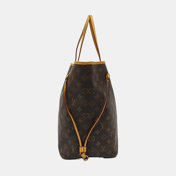 NEVERFULL GM Lona revestida Monogram Marrón