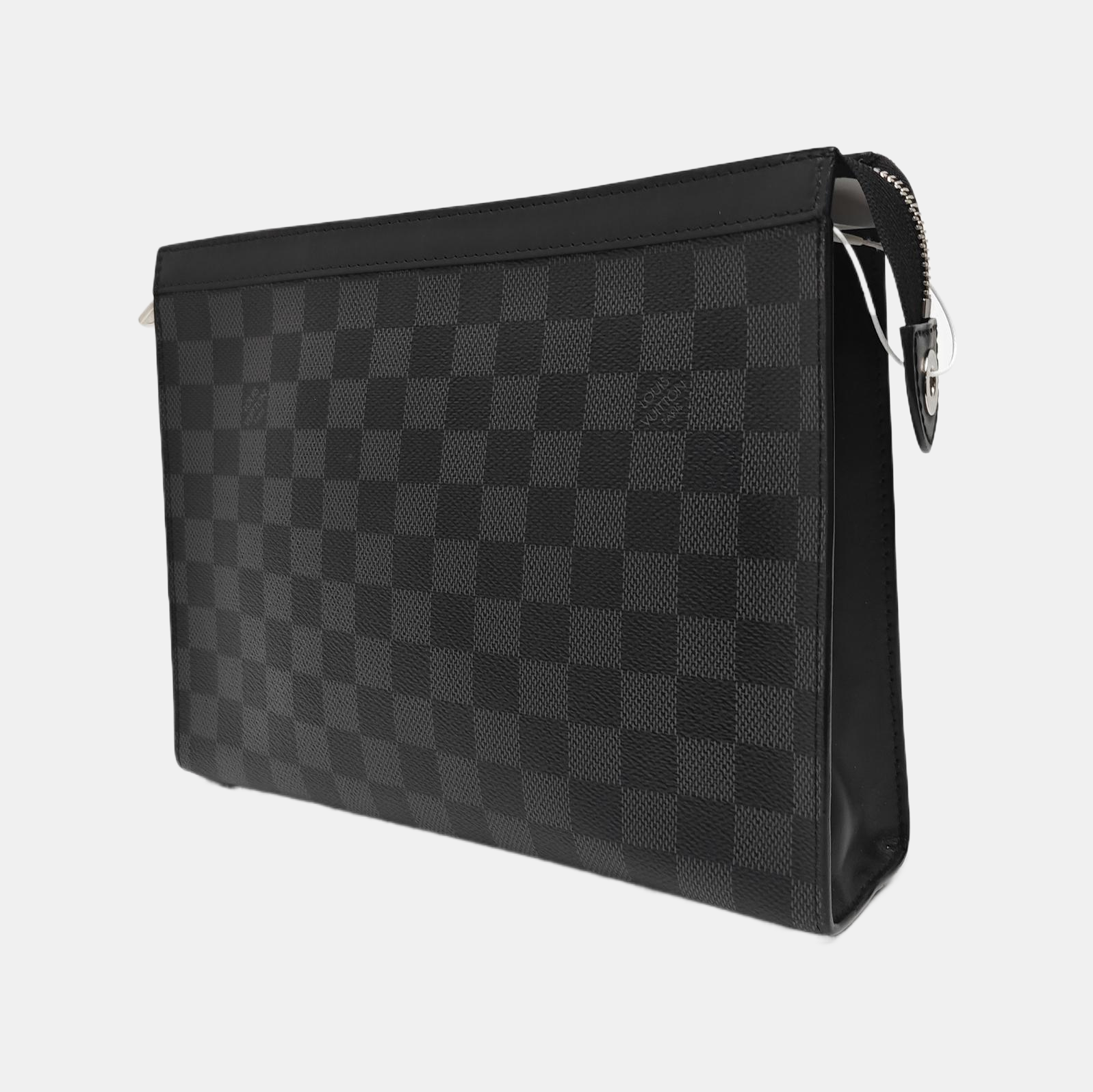 Pochette Voyag MM Damier Graphite Coated Canvas Gray