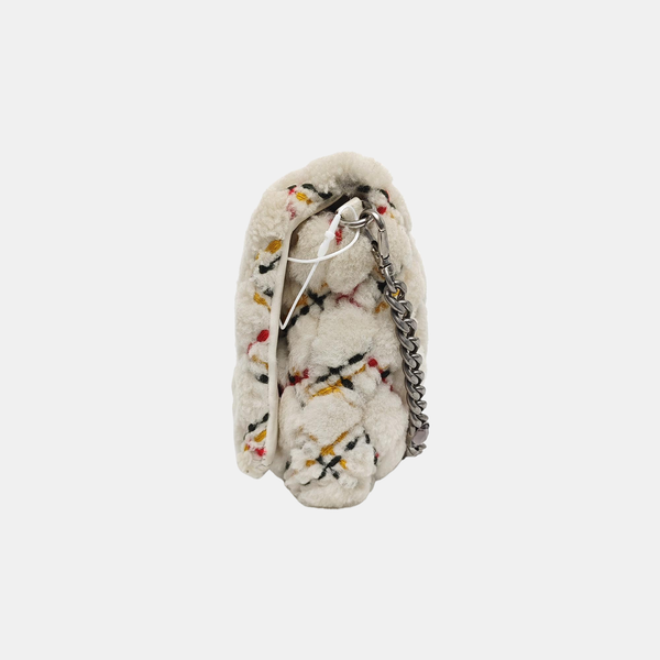 Fabric Crossbody Bag White