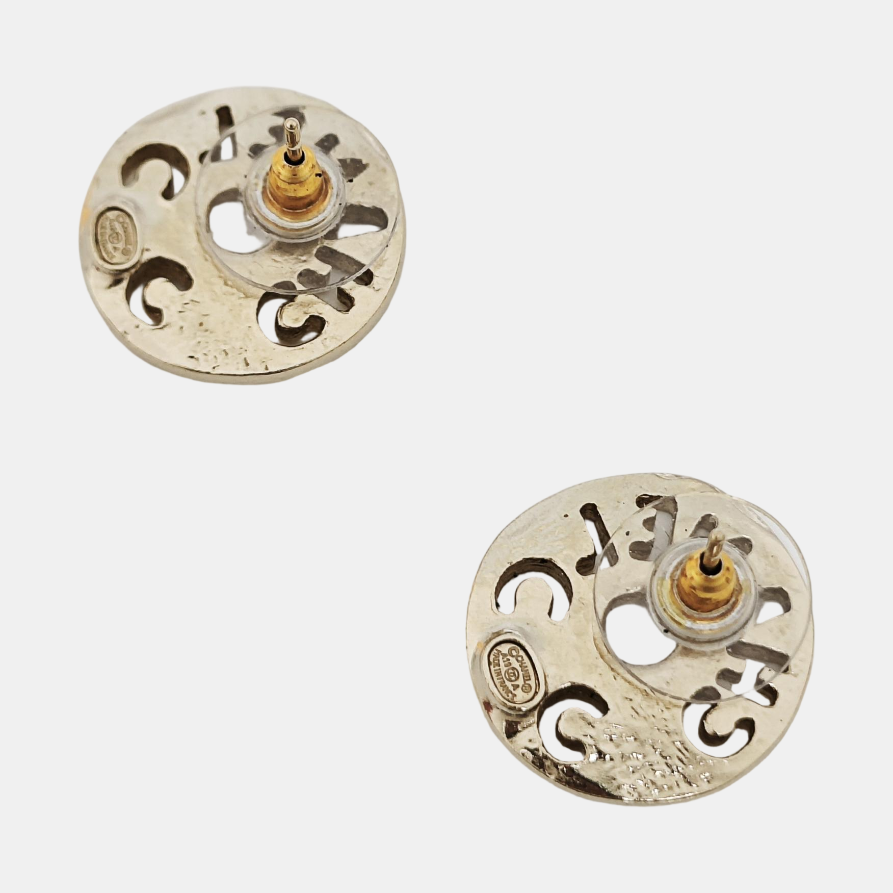 Metal Gold Stud Earrings