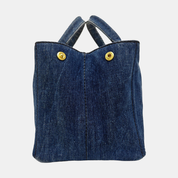 Denim Quilted Denim Blue