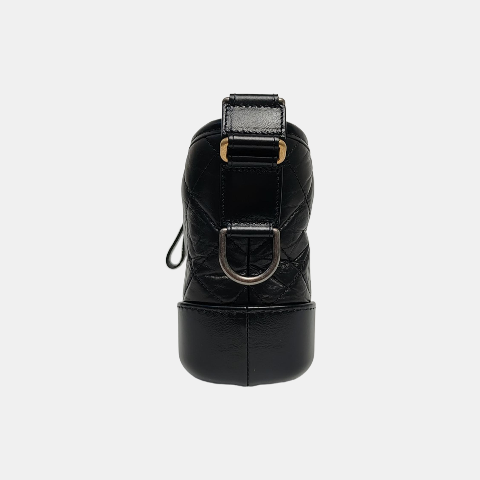GABRIELLE Small Quilted Vintage Calf Black