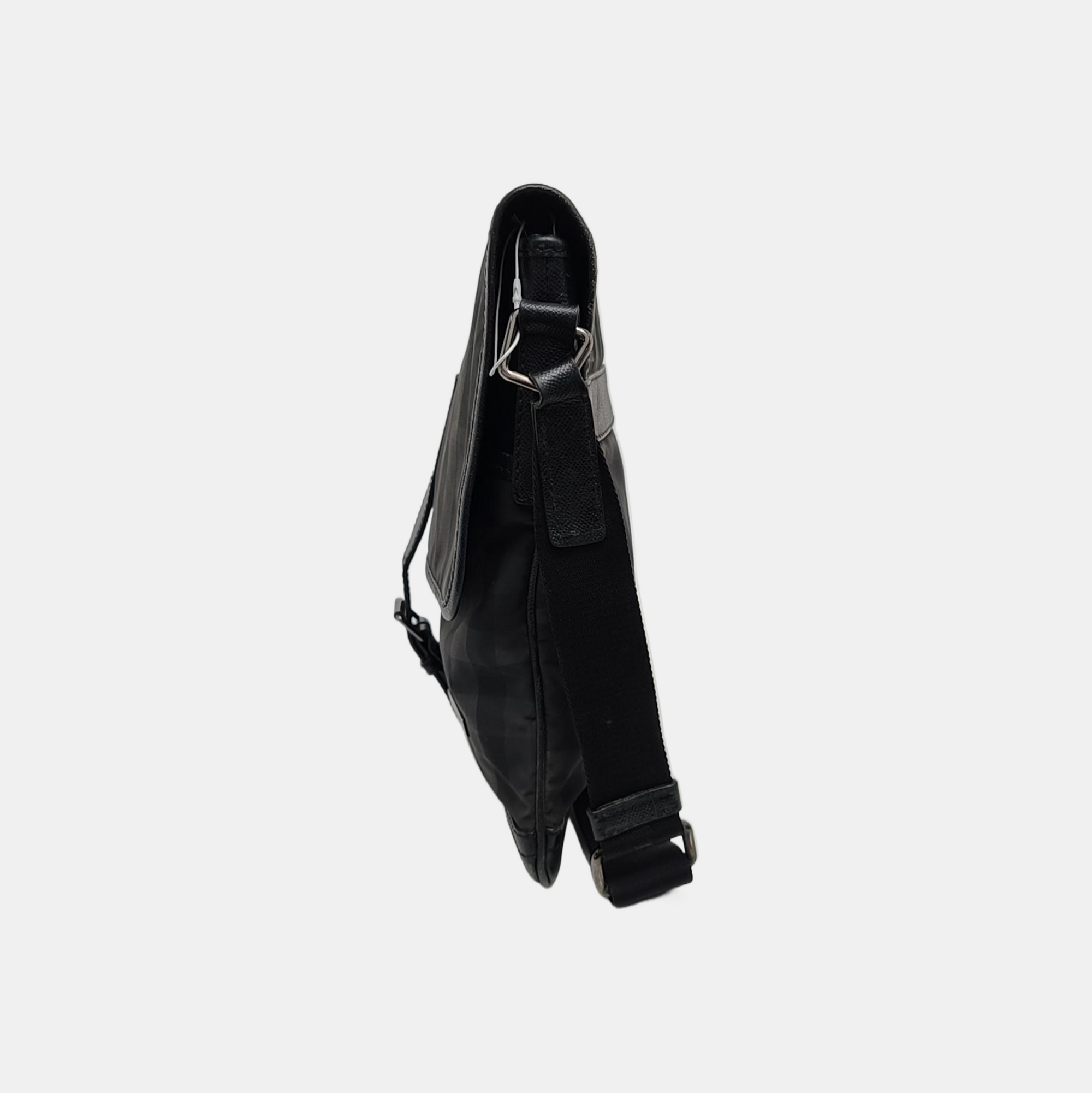 Fabric Crossbody Bag Black