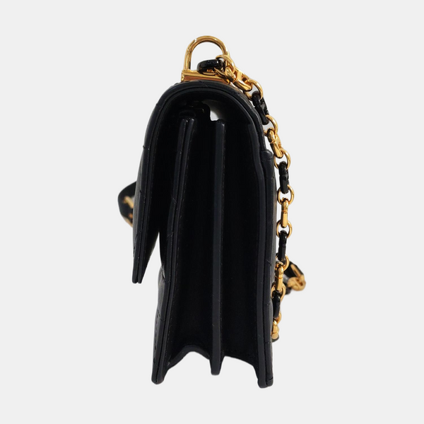 Miss Caro Mini Cannage Lambskin Black