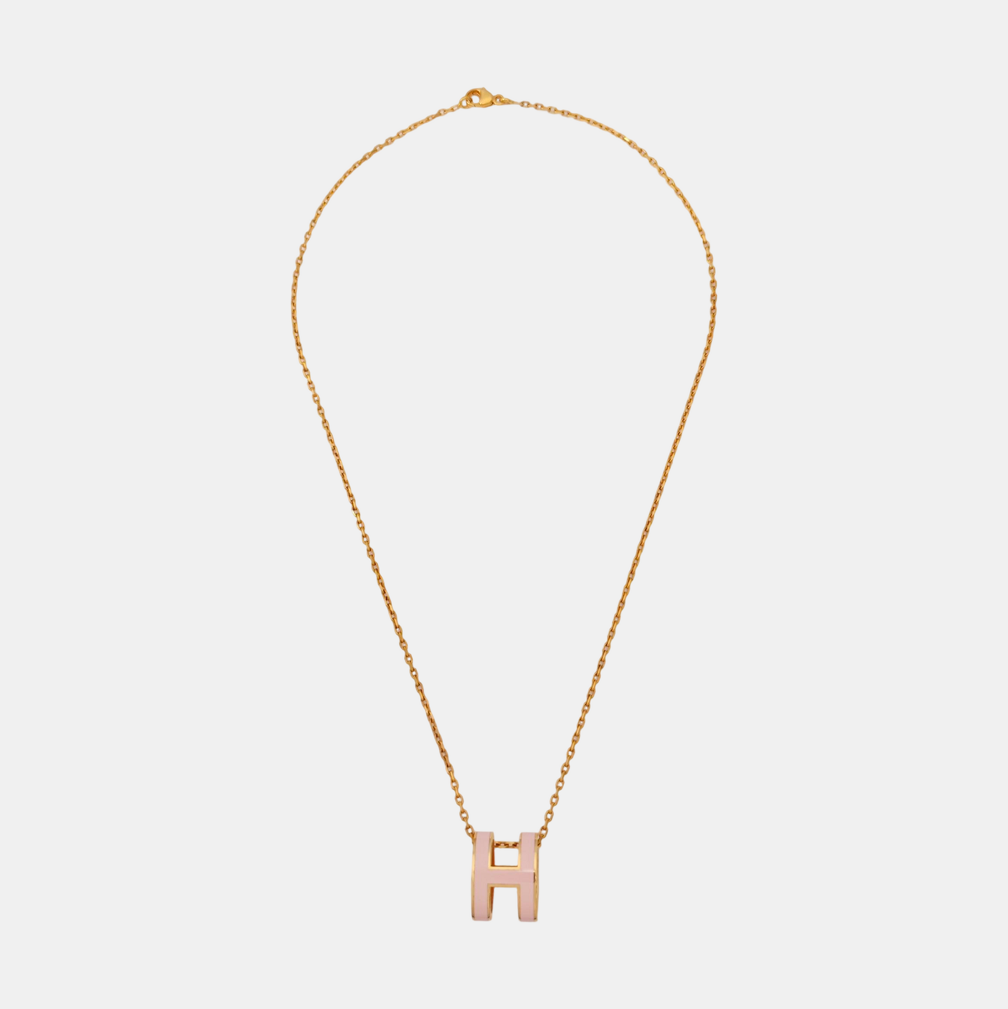Pop H Metal Rose Gold Necklace