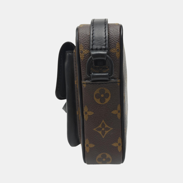 CHRISTOPHER Monogram Coated Canvas Brown