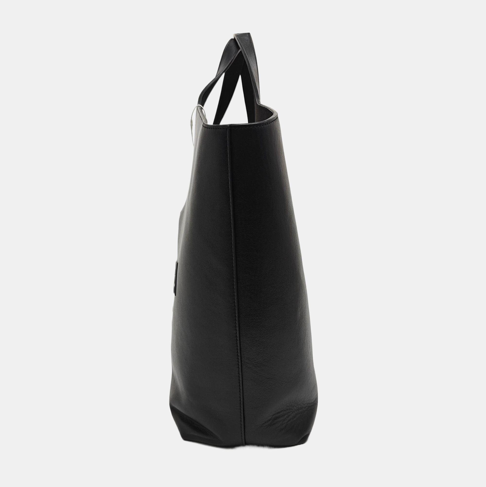 Calfskin Top Handle Bag Black