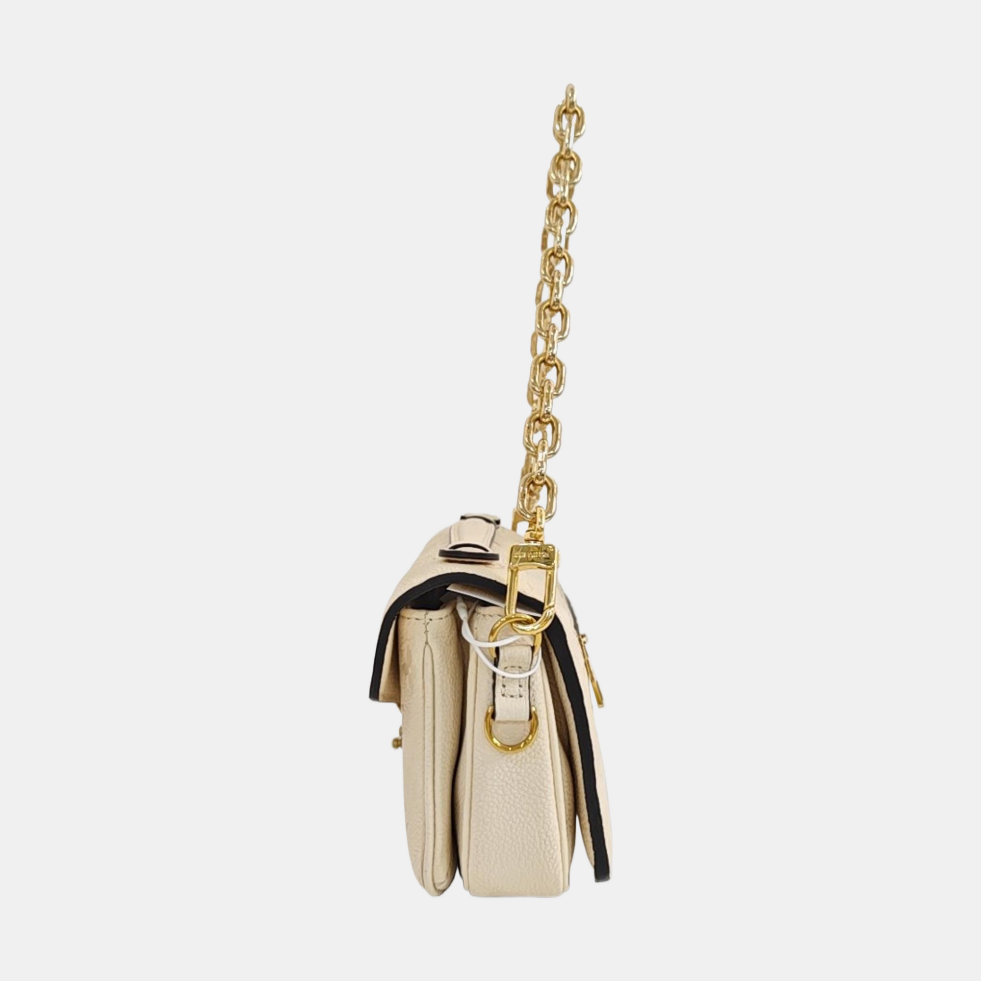 MÉTIS EAST WEST Monogram Calfskin Beige
