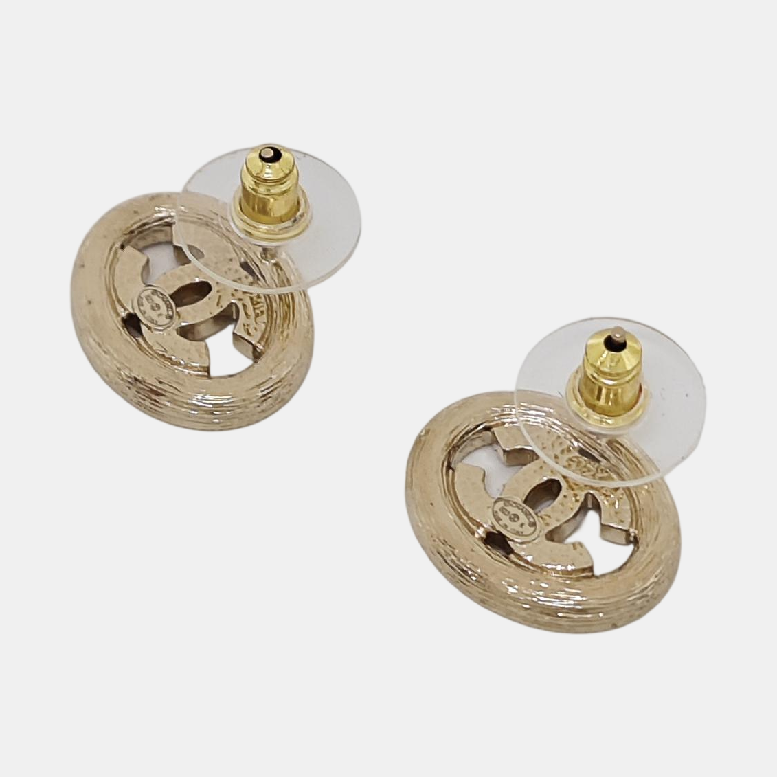 Metal Gold Stud Earrings