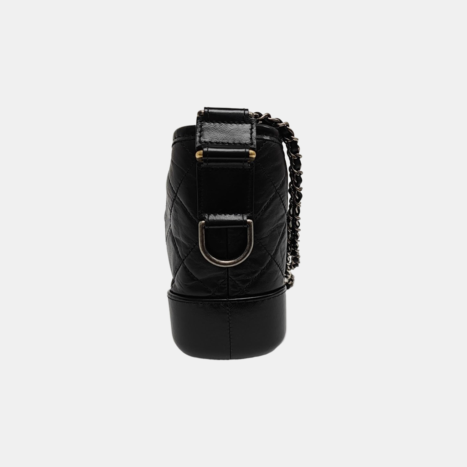 GABRIELLE Small Quilted Calfskin Black