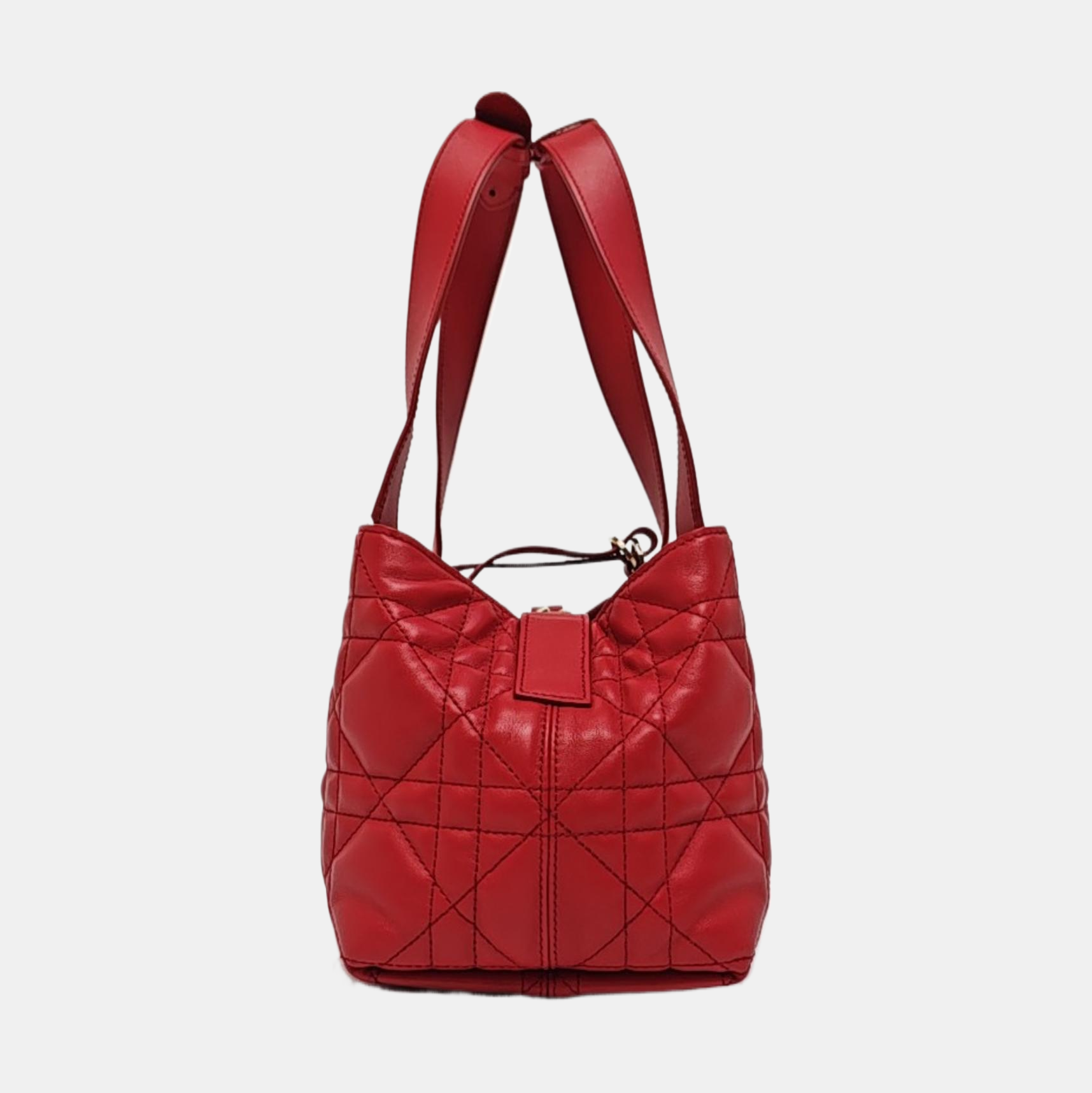 Toujours Small Cannage Calfskin Red