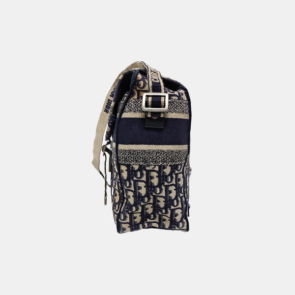 Diorcamp Large Oblique Canvas Blue