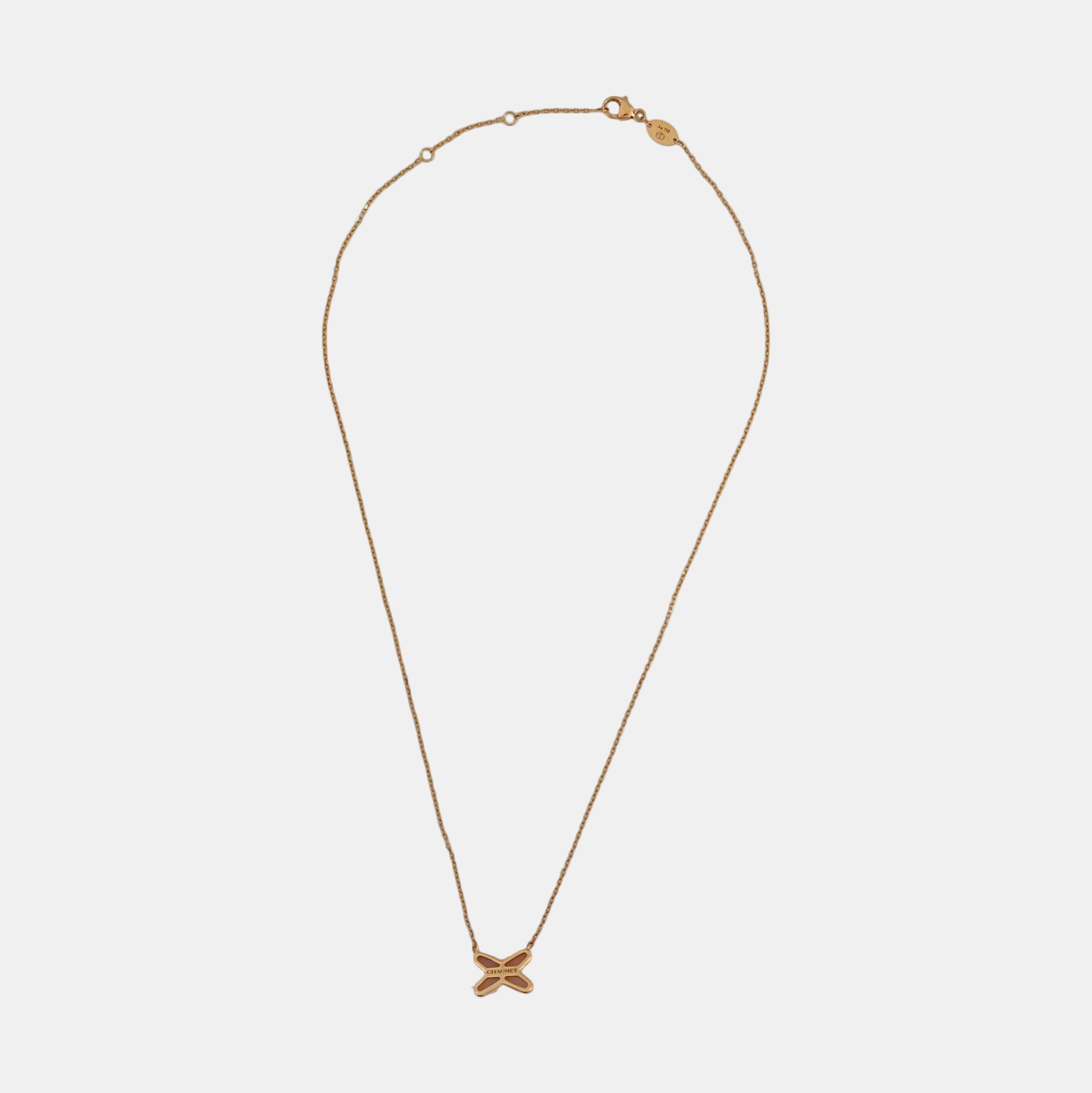 Jeux De Liens 18k Rose Gold Necklace