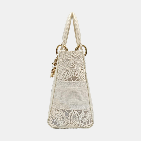 Lady D-Lite Medium Canvas White