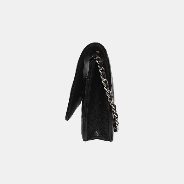 WOC Quilted Grained Calfskin Black