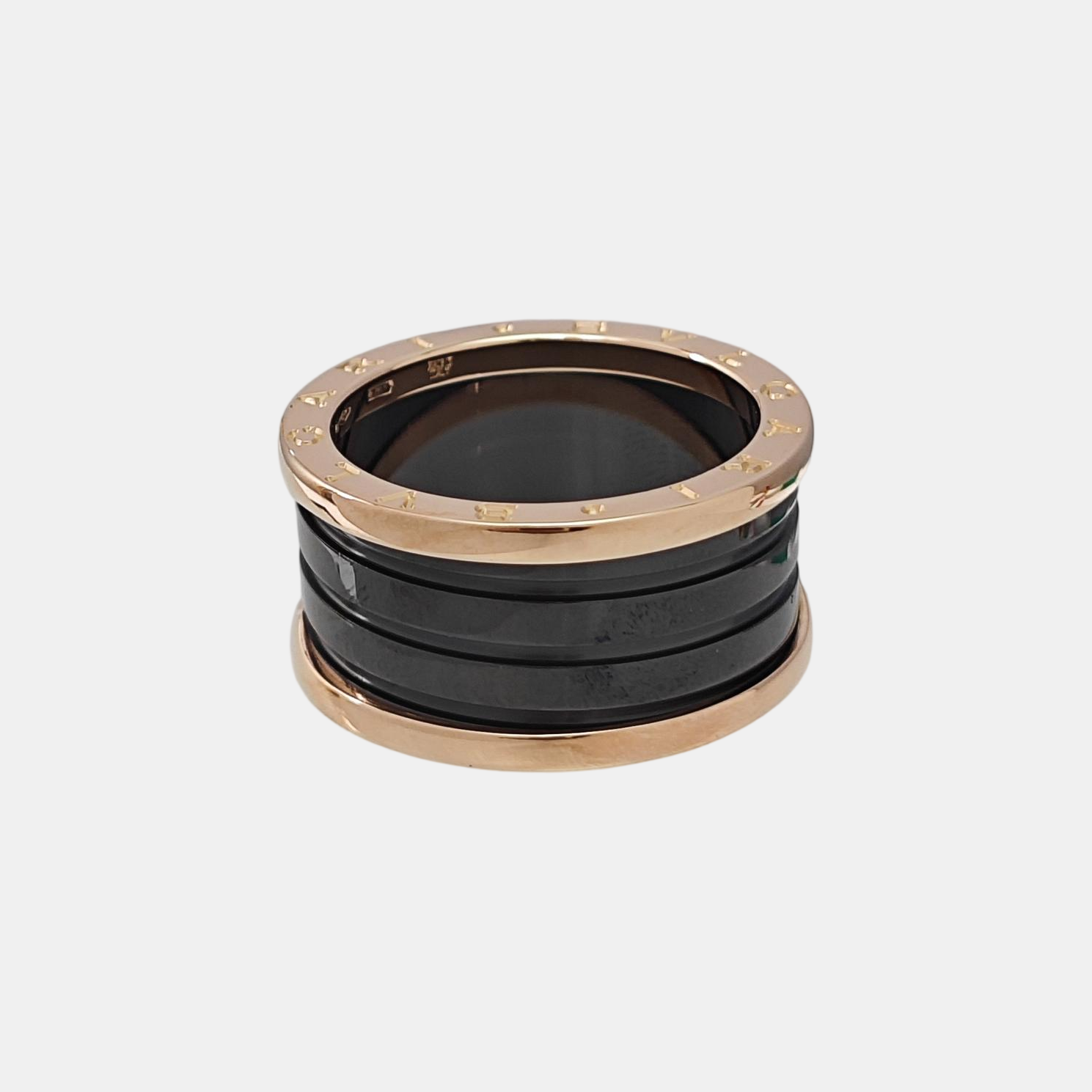 B.ZERO1 18k Rose Gold Ring EU 60
