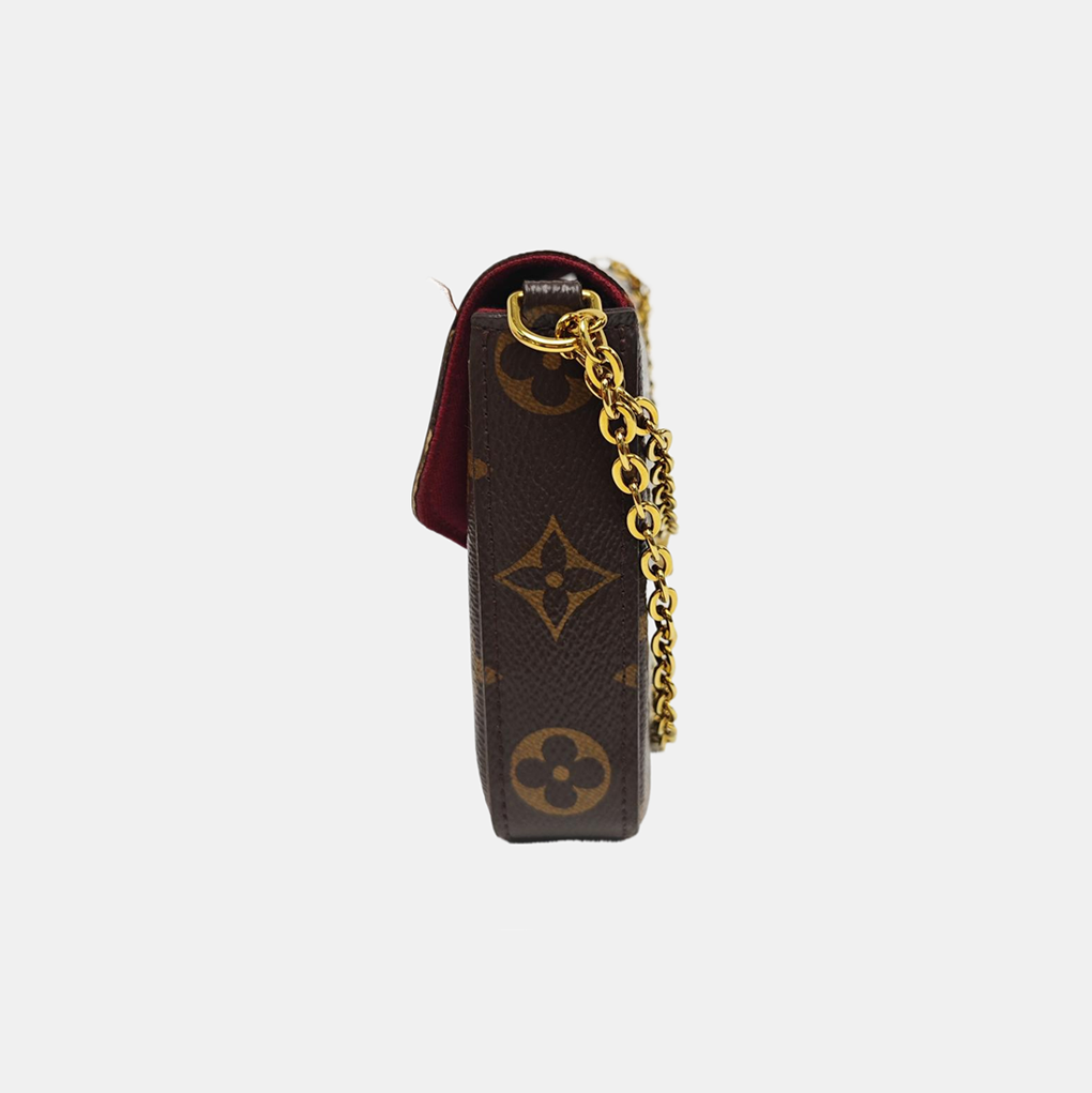 FÉLICIE Monogram Coated Canvas Brown