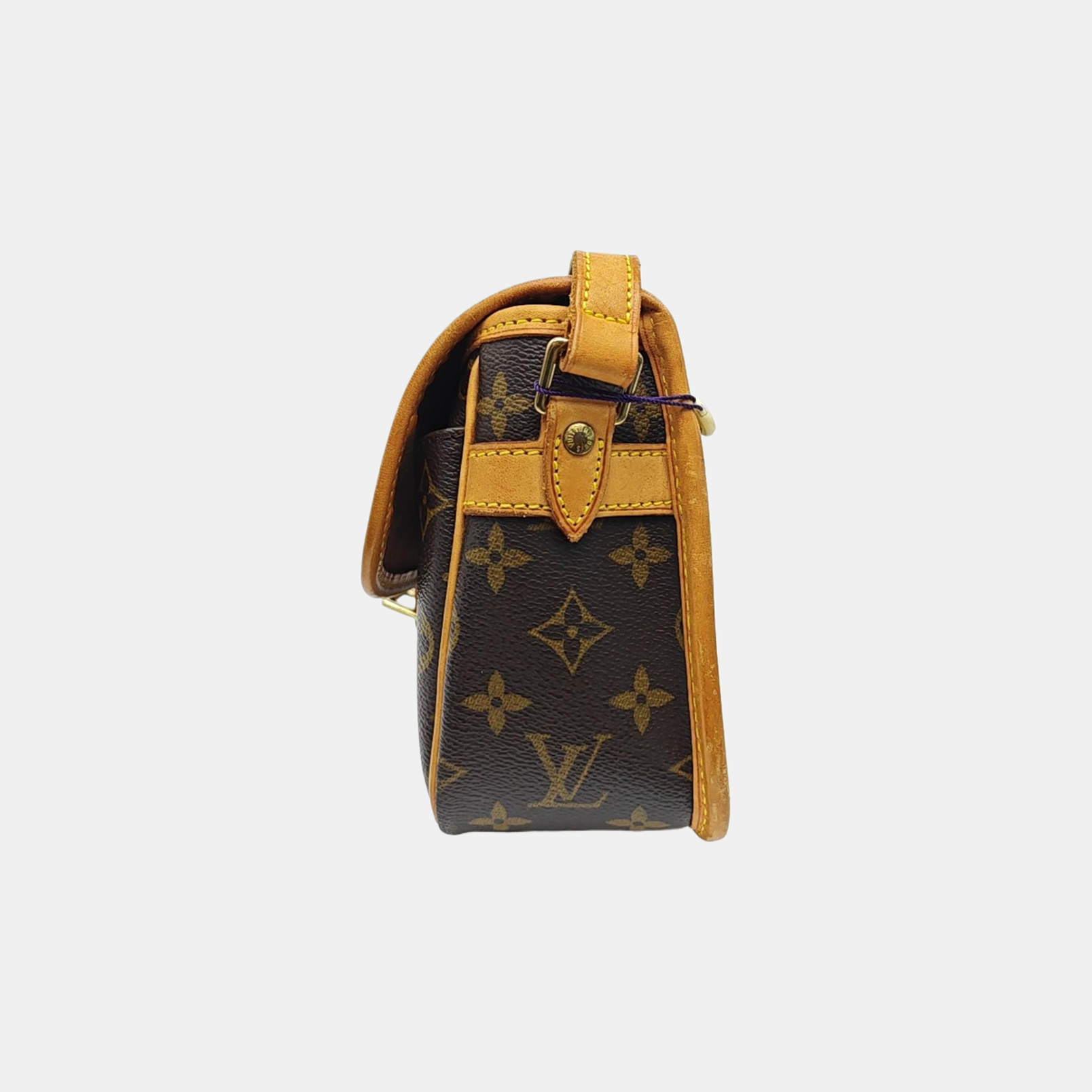 SOLOGNE PM Monogram Coated Canvas Brown