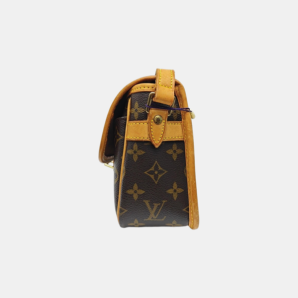 SOLOGNE PM Monogram Coated Canvas Brown