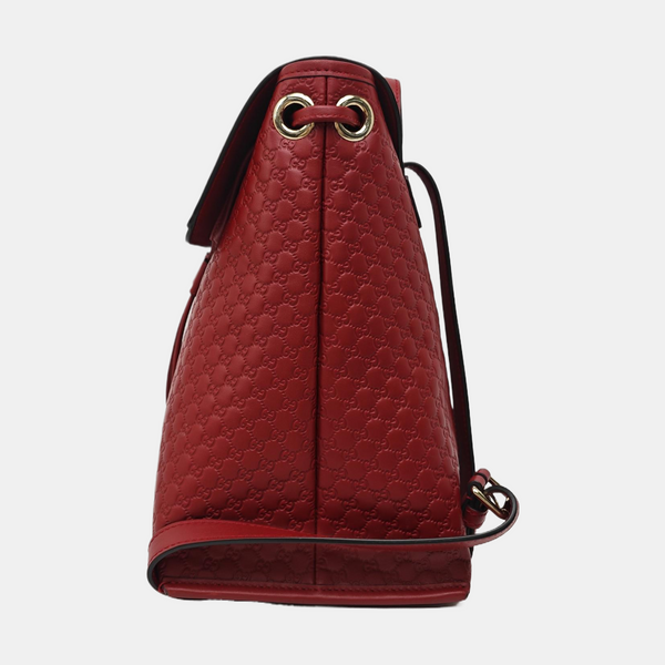 Monogram Calfskin Backpack Red