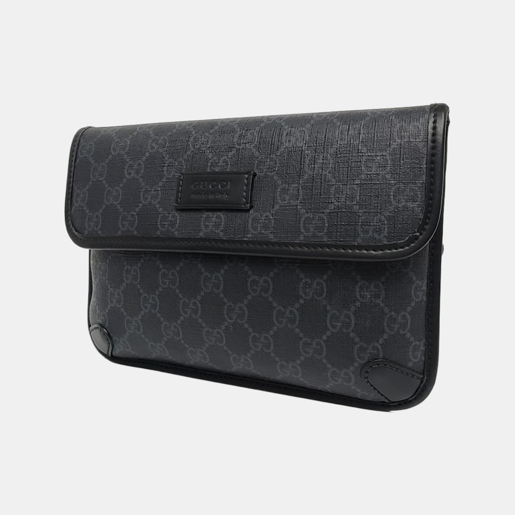 Neo Vintage Monogram Coated Canvas Black